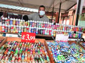 Stallholder Dherminder Singh back at work on Wigan's outdoor market