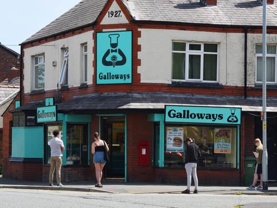 Correct social distancing outside Galloways