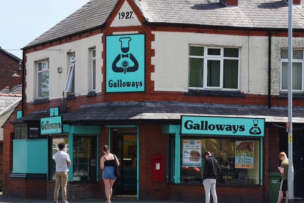 Correct social distancing outside Galloways