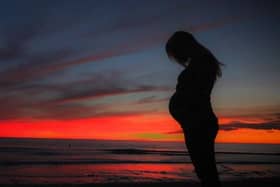 A pregnant woman