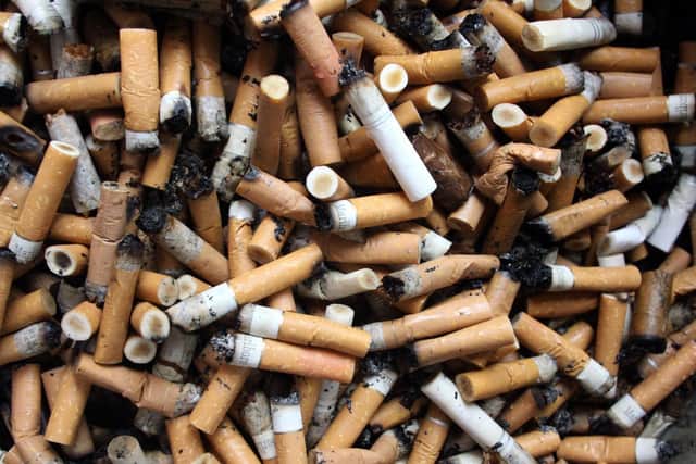 Discarded cigarette butts are also a huge problem