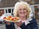 Maureen Hibbert with her bake