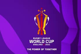 The rugby league World Cup logo