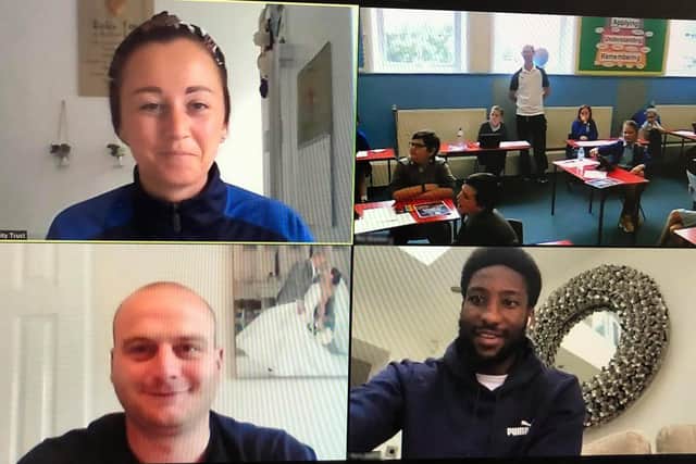 Latics defender Chey Dunkley joins in virtual diversity session with school pupils