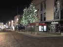 A deserted Preston city centre at the height of the lockdown