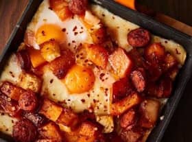 Butternut and chorizo hash