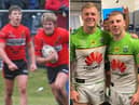 George Williams posted this picture on social media of him alongside Ryan Sutton at Canberra - and as juniors for Ince Rose Bridge