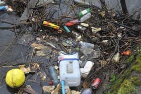 Plastic bottles and cans make up a lot of our litter