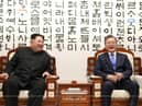 UCLan  has received a major research grant for its Korean studies.
Pictured is   North Korean leader    Kim Jong-un with  South Korean President Moon Jae-in.