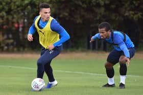 Antonee Robinson in action at Euxton