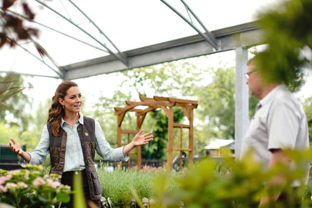 The Duchess of Cambridge at the garden centre