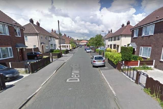 The cannabis farm was found at a house on Derwent Street in Tyldesley. Pic: Google Street View