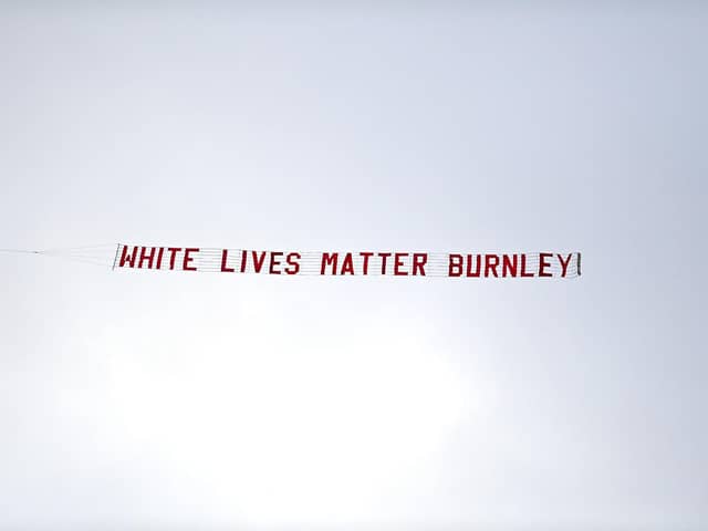 The banner which caused such offence