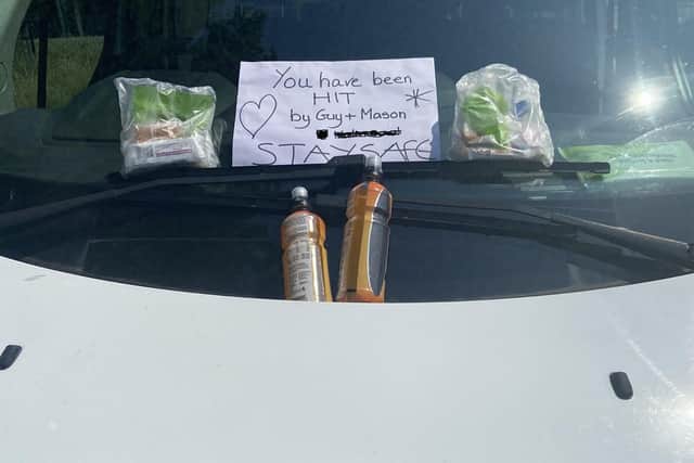 The treats left for officers in Wigan. Image: GMP Wigan West