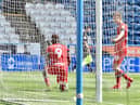 Jamal Lowe was on the scoresheet at Huddersfield