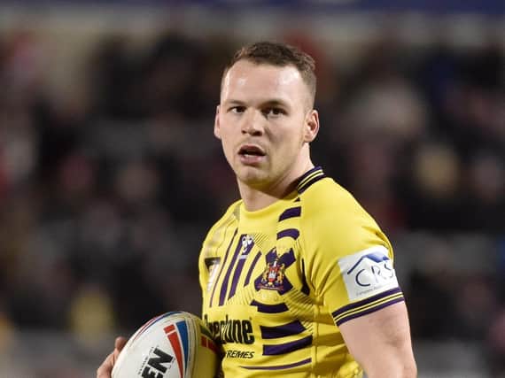 Liam Marshall during Wigan's last game on March 13