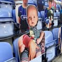 Baby Jack in the stands for Wigan v Blackburn