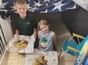Youngsters taking part in their holidays from home