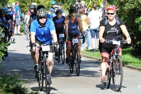 Cyclists take part in last year's ride