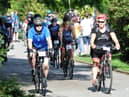 Cyclists take part in last year's ride