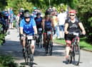 Cyclists take part in last year's ride