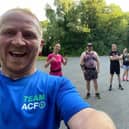 Lee Clark with fellow runners