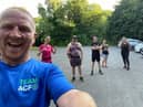 Lee Clark with fellow runners