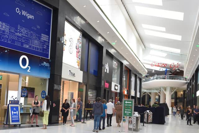 Shoppers are welcomed back to the Grand Arcade