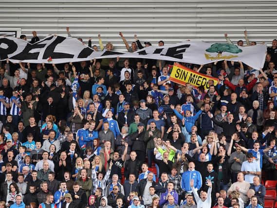 Wigan Athletic supporters. Photo by Getty Images