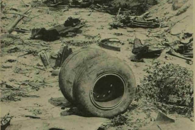 Wreckage of the Dan Air plane