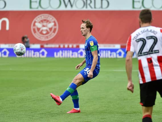 Kieran Dowell on the ball for Wigan