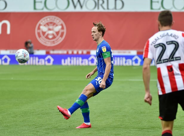Kieran Dowell on the ball for Wigan