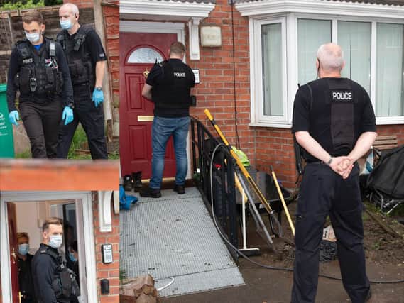 Police take part in weapons raids