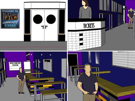 Images showing what Leigh Film Society's new cinema will look like