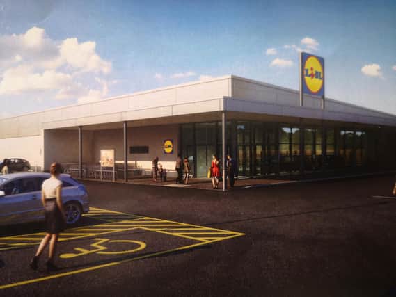 An artist's impression of the new Lidl