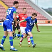 Joe Williams on the ball for Wigan against Barnsley