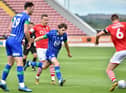 Joe Williams on the ball for Wigan against Barnsley
