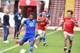 Nathan Byrne on the ball against Barnsley