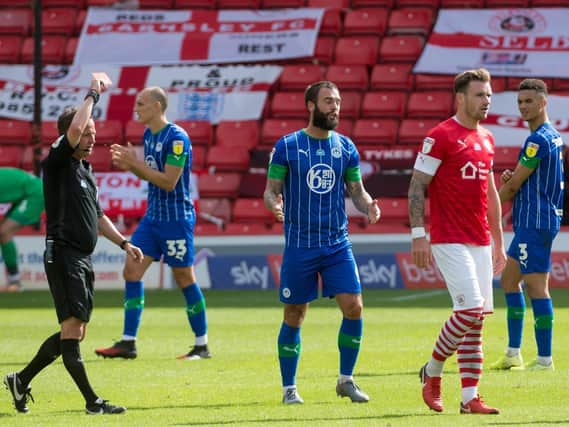 Danny Fox sees red at Barnsley