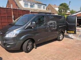 The stolen Ford Transit Custom van