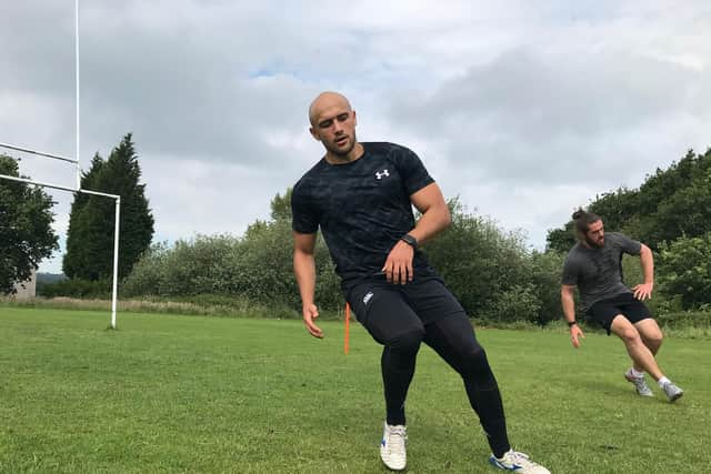 Kyle Shelford is put through his paces