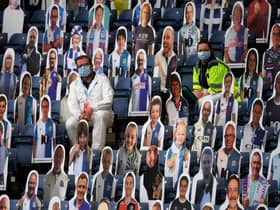 A steward and a safety officer during the Sky Bet Championship match between Blackburn Rovers and Leeds United at Ewood Park (Photo by Ross Kinnaird/Getty Images)