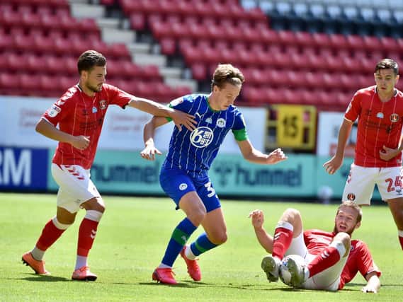 Kieran Dowell in the thick of the action against Charlton