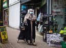 People do their shopping in Nelson town centre