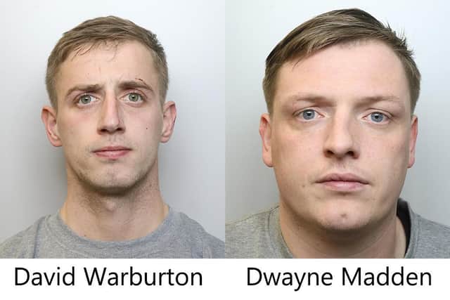 David Warburton and Dwayne Madden are now behind bars