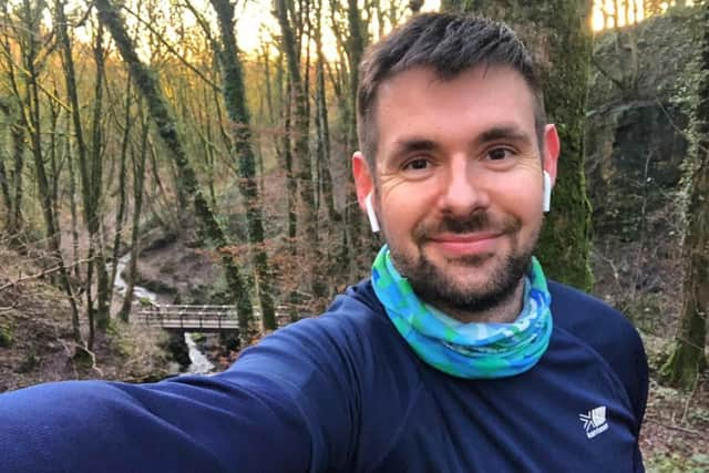 Julian Pletts, from Parbold, is kayaking coast to coast across the countrys canals to raise money for Alzheimers Society