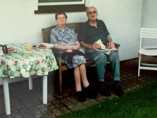 Julians grandparents, John and Yvonne Eaton, who both died after suffering from dementia