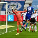 Kieffer Moore heads Wigan into the lead