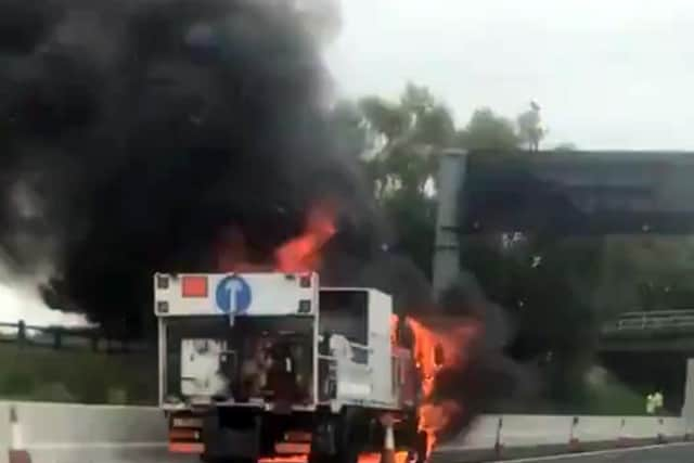 The M6 in Cheshire was closed in both directions