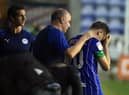 Paul Cook with Joe Williams in midweek